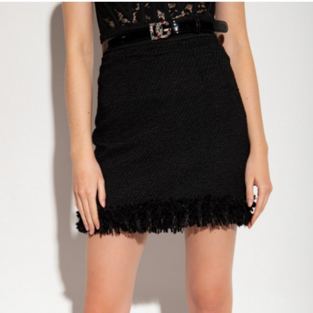 Dolce & Gabbana Crochet Lace Mini Skirt